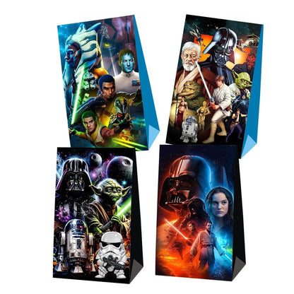 Mozin 12Pcs Star of Wars Party Gift Bags Goodie Bags, Star of Wars Party Supplies for Kids Birthday Decorations