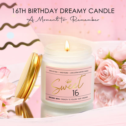 Sweet 16 Gifts for Girls Happy 16th Birthday Gifts for Girls Sweet Sixteen Gift for 16 Year Old Girl Trendy 2026 Pink 16 Year Old Girl Birthday Gift Ideas 16th Decoration for Granddaughter, Daughter