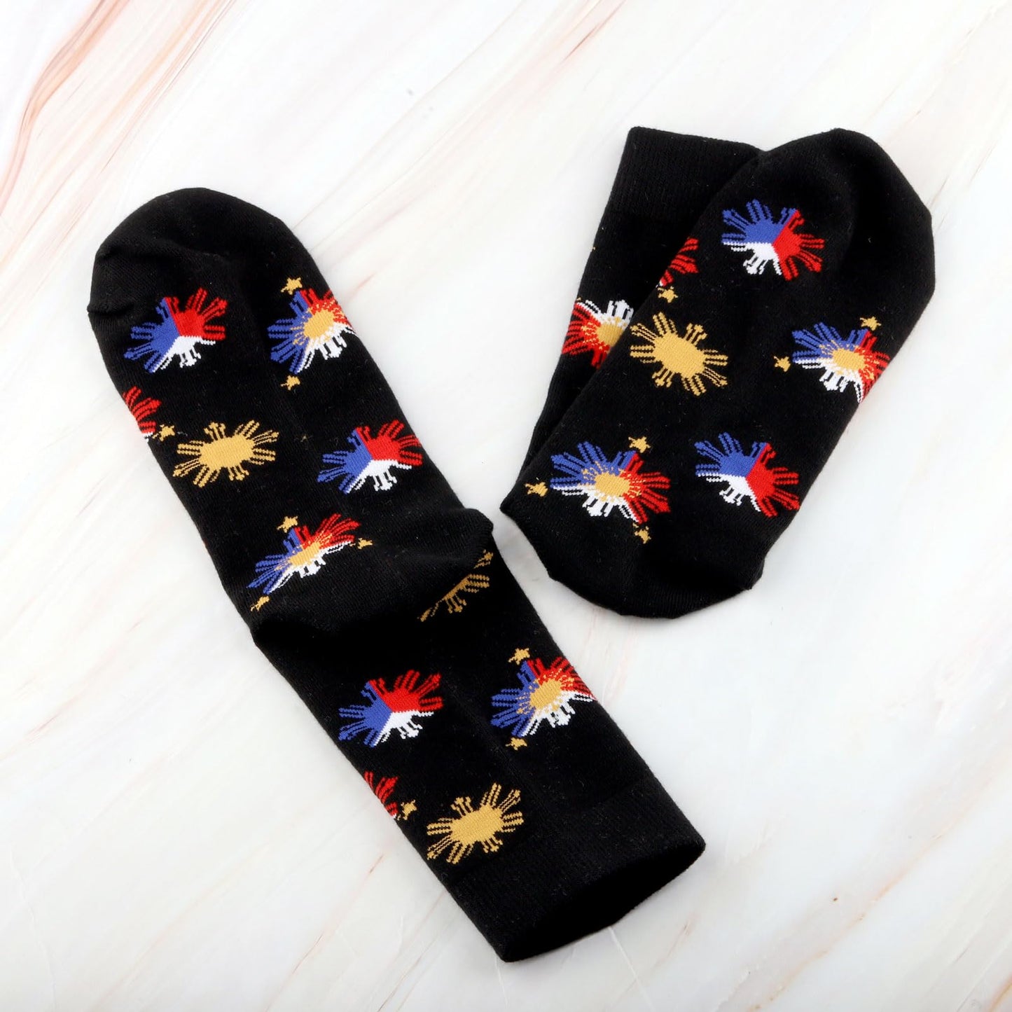 G2TUP Philippine Sun Star Flag Socks Filipina Philippine Pride Gift Philippines Faith Socks Philippine Pride Merch