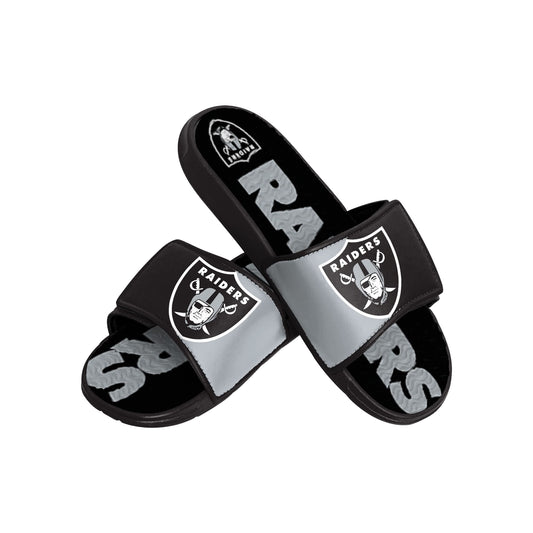 FOCO mens NFL Team Logo Athletic Sport Shower Flip Flop Sandals Gel Slides