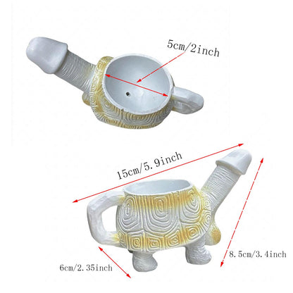 Penis Turtle Planter Turtle Flower Pot Mischievous Joke Gift Indoor and Outdoor Garden Decoration