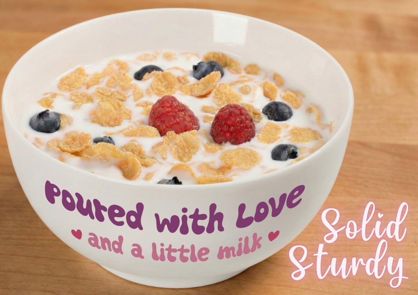 InnoBeta Mommom Gifts for Grandma from Grandkids, Mommom's Cereal Bowl Spoon Set, Ideal Present for Mother's Day Birthday Christmas
