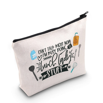 TSOTMO Lunch Lady Survival Kit Bag - Cafeteria Worker Zipper Pouch for Women - Thank You Gift for Lunch Crew