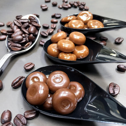 Bali's Best Espresso Candy, 1 Pound Jar, Individually Wrapped Hard Candy with Espresso Filled Center, Made with Real Sumatran Coffee, Halal
