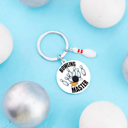 Bowling Gifts Cool Accessories for Men Bowling Lovers Keychain Party Favors for Bowlers Inspirational Gifts for Bowling Players