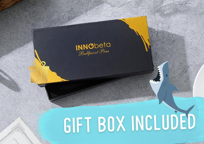 InnoBeta Shark Gifts for Women, Girls, Ballpoint Pen Set of 4, Shark Stuff for Shark Lovers, Shark Mom Gifts for Birthdays, Christmas