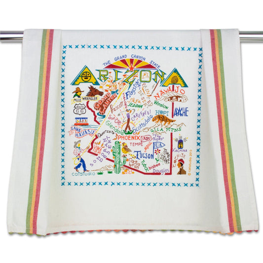 Catstudio Arizona Dish Towel - U.S. State Souvenir Kitchen and Hand Towel, Perfect Tea Towels for Arizona Lovers, Travel Souvenir, Housewarming Gifts, Couple Gifts