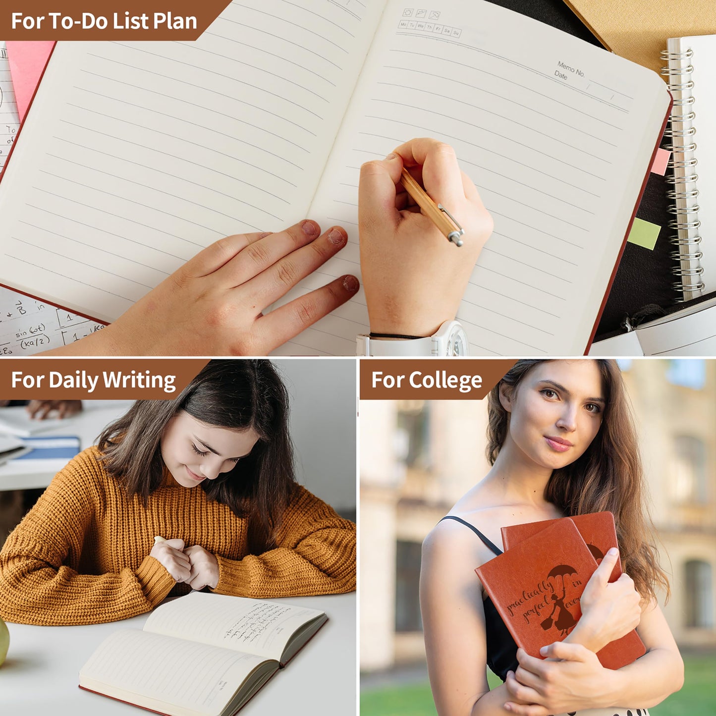 Mary Movie gift Leather Journal Notebook Poppin Umbrella Fans Gift Practically Perfect in Every Way Movie Inspired Gifts for Mary Fans (Perfect in every way)