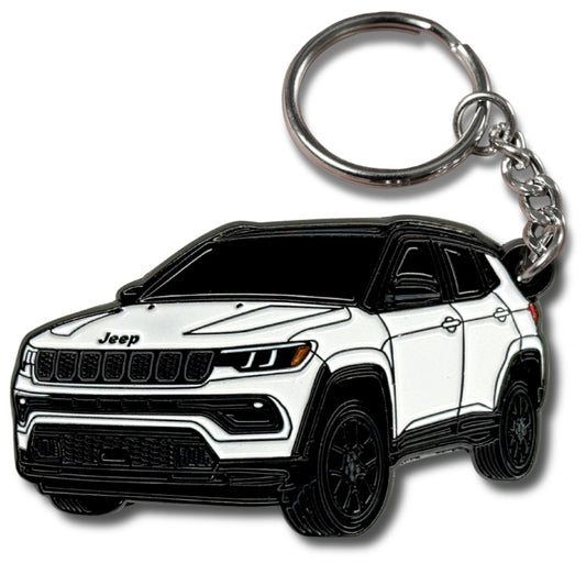 Jeep Compass Metal Keychain – Officially Licensed Jeep Accessories for Women Men Key Chain Cool Fob Gift