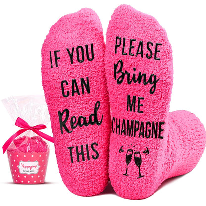 HAPPYPOP Drink Socks for Women Girls - Margarita Tea Champagne Wine Coffee Gifts for Her