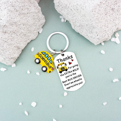 Bus Driver Appreciation Gifts School Bus Driver Appreciation Day Gift Best Buses Drivers Birthday Gifts School Buses Keychain Mothers Day Fathers Day Gift For Retired Mothers Day Keyring Necklace