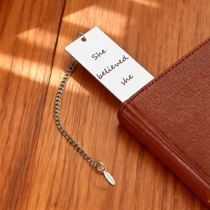 Congratulations Gifts for Women Reading Lovers Metal Bookmark Book Accessories She Believed She Could So She Did New Job Proud of You Graduation Gifts Inspirational Gift for Best Friend Her Nurse