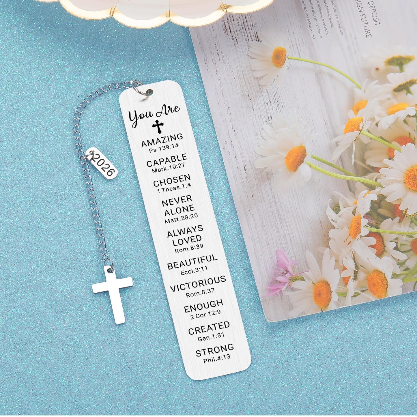 Baptism Gifts for Teen Girls Teenage First Communion Gifts for Girls Teens Boys Religious Christian Confirmation Gifts Bookmark for Women Girls Graduation Birthday Gifts Stocking Stuffers for Teen Boy