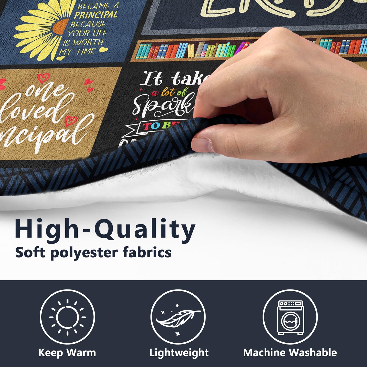 Principal Appreciation Gifts, Principal Week Gifts for Women, Best Appreciation Gifts for School Principals, Gifts for Principal Female, School Principal Birthday Present for Woman Blanket 60" X 50"