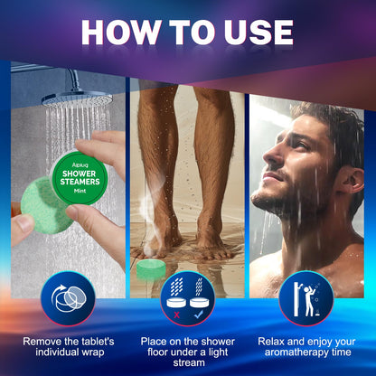Shower Steamers for Men 8 Pack - Gifts for Men, Shower Bombs Aromatherapy with Essential Oils, Fathers Day Gift for Dad Husband from Wife Daughter, Mens Gifts Ideas, Gifts for Mens Who Have Everything