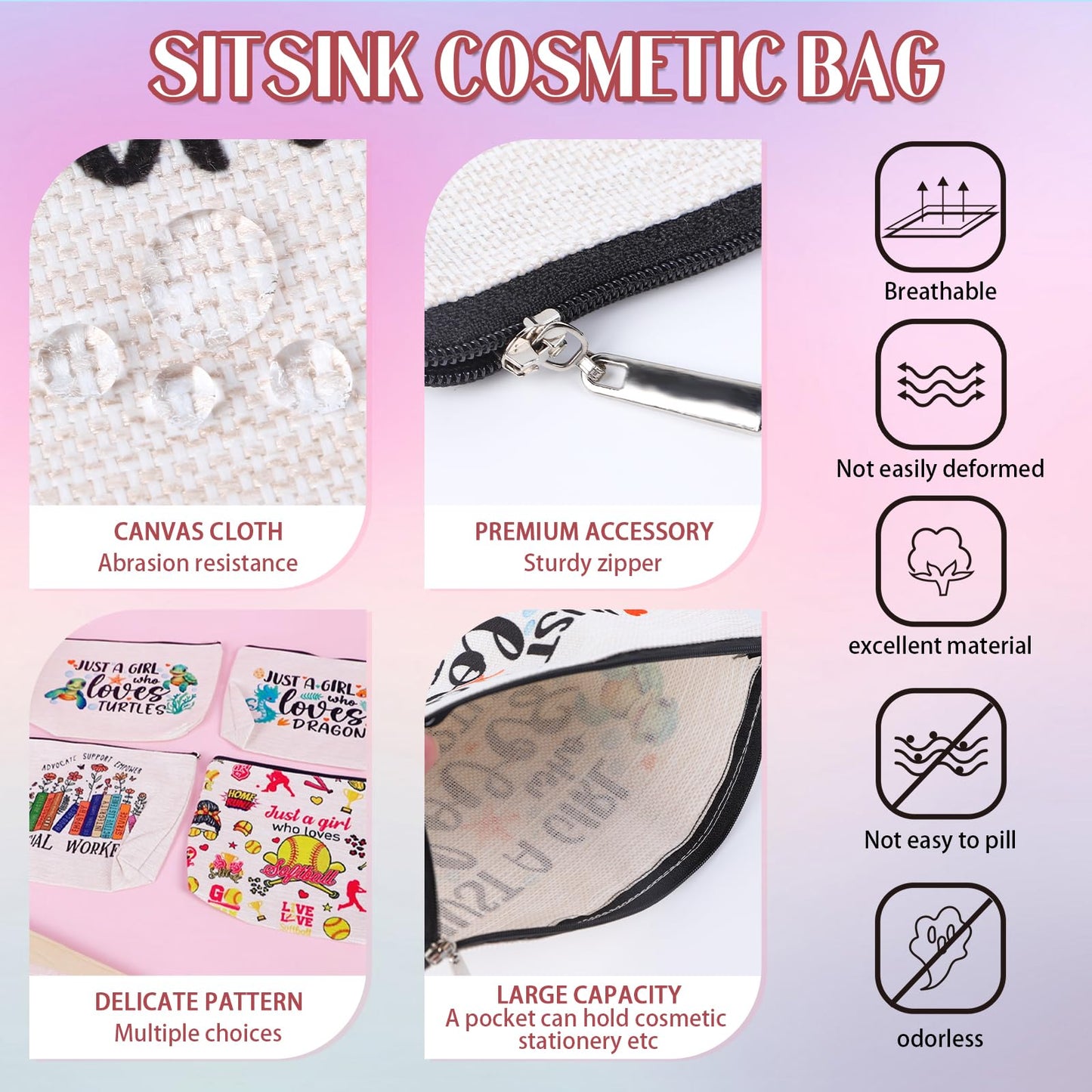 Sitsink Pysical Therapist Gifts Essential Bags - Cute Gifts for Women Physical Therapist Assistant Birthday Christmas Graduation Retirement Friends Sister Mother