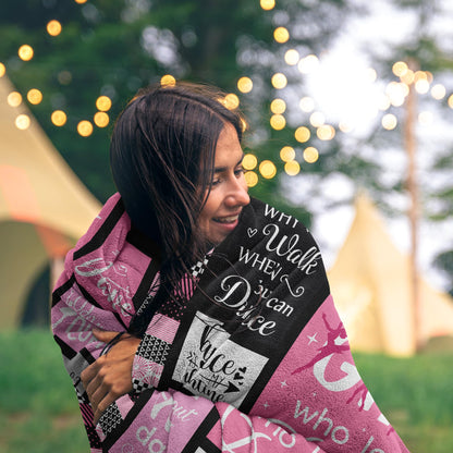 Dance Gifts Blanket 60"x50", Dance Recital/Dancer/Ballet/Ballerina Gifts for Girls Teens Her Teacher, Gift for Dancers, Dancing Stuff/Accessories, Dancing Soft Throw Blanket