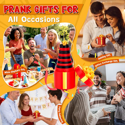 4.72 in Gotcha Box, 3D Printed Prank Mystery Box for Men Women, Annoying Nesting Gift Boxes with La Puta Caja Broma, Surprise Birthday Gifts Prank Puzzles for Adults Best Friends Her/Him