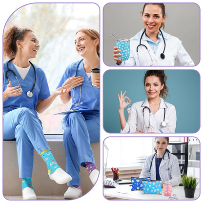 Jingmore 16 Pcs Dental Hygienist Gifts Bulk Include12 oz Teeth Stainless Steel Tumbler Cosmetic Bag Tooth Shape Keychain Tooth Socks Dental Assistant Gifts for Christmas Nurse Graduation Accessories