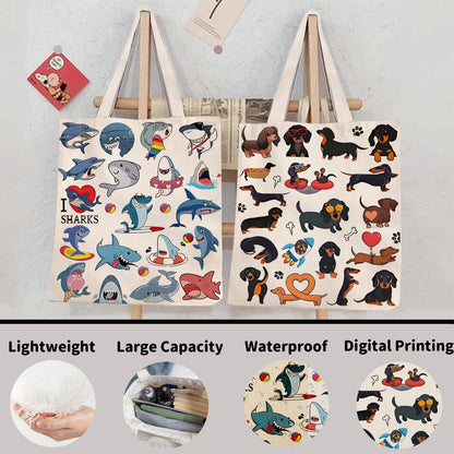 DOOX Canvas Tote Bag for Women, Reusable - Gift/Shopping/Beach/Grocery Canvas Bag - Birthday & Christmas Gifts for Women