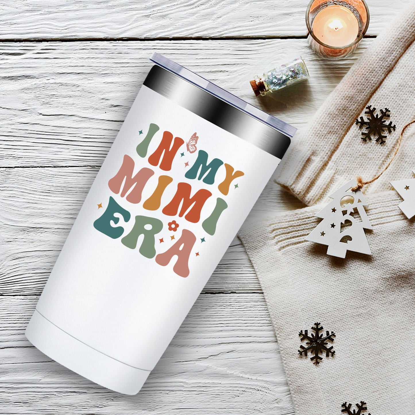 Fufandi Mimi Gifts, Best Mimi Ever - Mothers Day Christmas Birthday Gifts for Mimis, Grandma, Grandmother, New Nana - Tumbler Cup