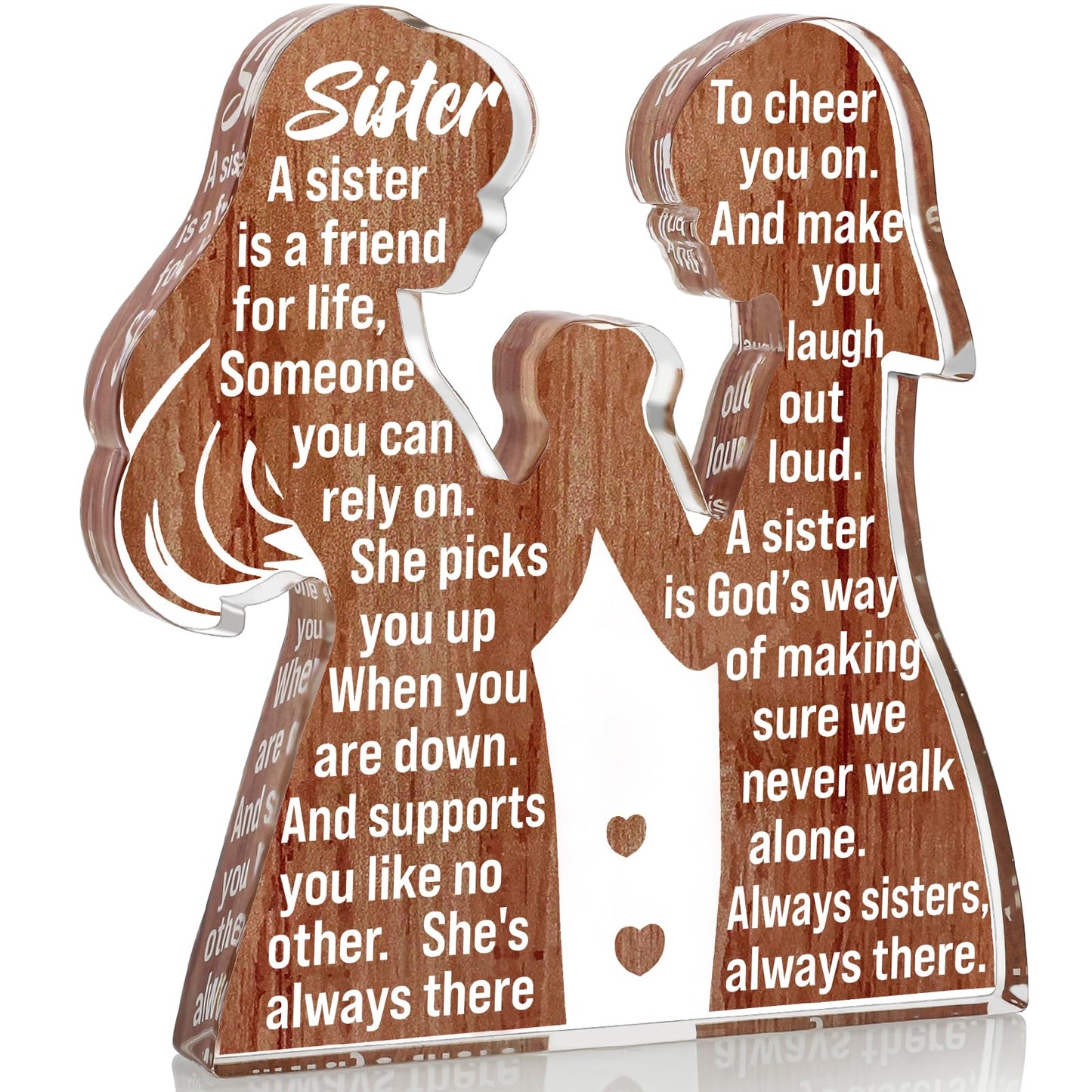 Cool Sister Valentines Birthday Gifts from Sisters for Women Adult Big Little Best Sister Ever - Unique Easter Basket Essentials Stuffer Christmas 2025 Mothers Day Gifts for Soul Friend Memorable Gift