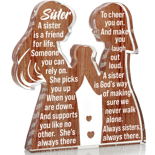 Cool Sister Valentines Birthday Gifts from Sisters for Women Adult Big Little Best Sister Ever - Unique Easter Basket Essentials Stuffer Christmas 2025 Mothers Day Gifts for Soul Friend Memorable Gift