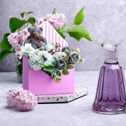 Geyee 16 Pcs Mother's Day Florist Bouquet Envelope Boxes Flower Bouquet Packaging Gift Paper Boxes Gift Wrapping Envelope Box Flower Bags for Graduation Valentines Wedding Party