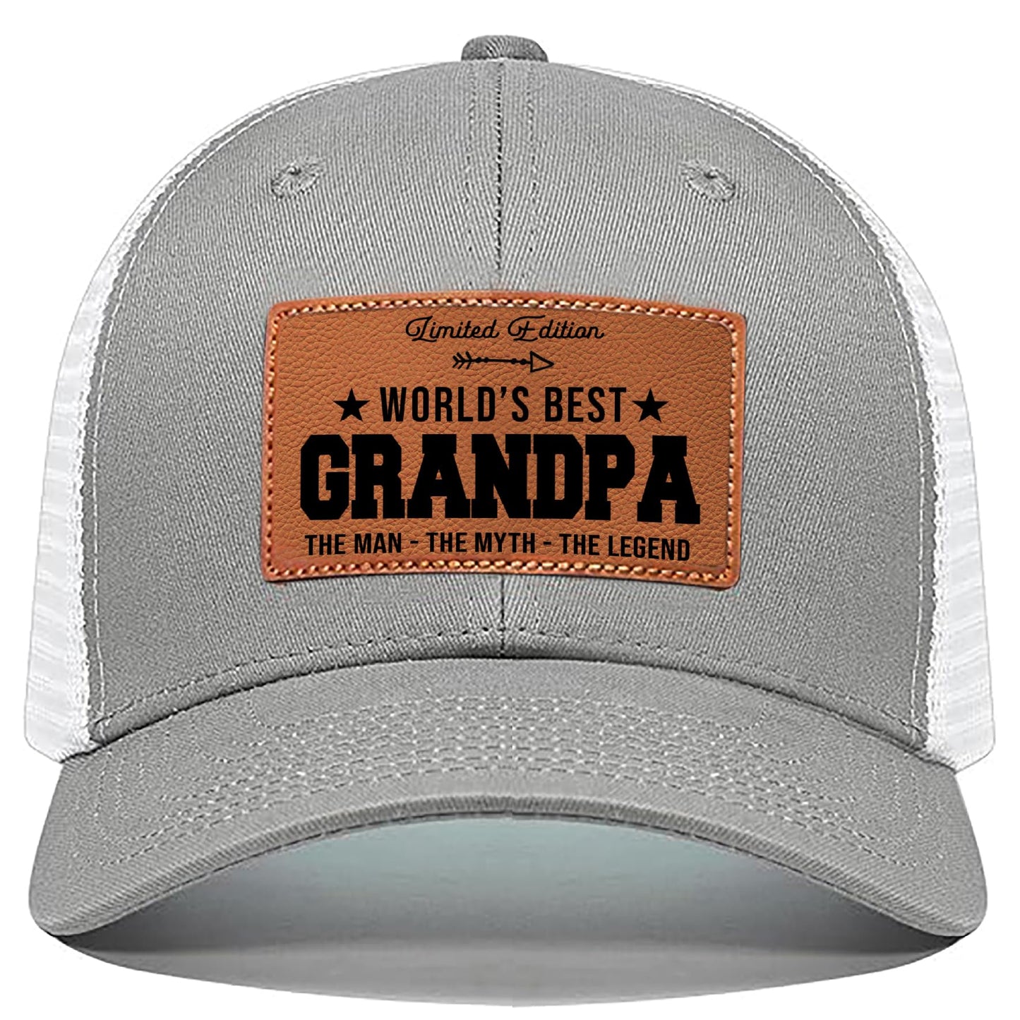 Men's Hat Gifts - Men Cap Gifts for Christmas Father's Day Birthday Trucker Hat Leather Pattern Baseball Cap
