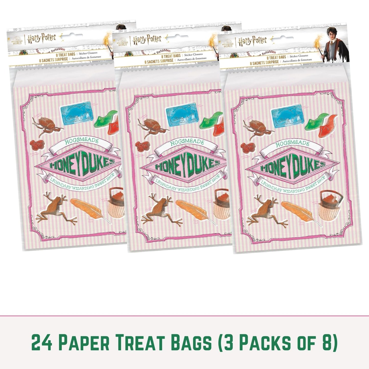 Unique Harry Potter Treat Bags - 24 Harry Potter Goodie Bags for Party Favors, Checklist - Birthday Party Decorations & Supplies