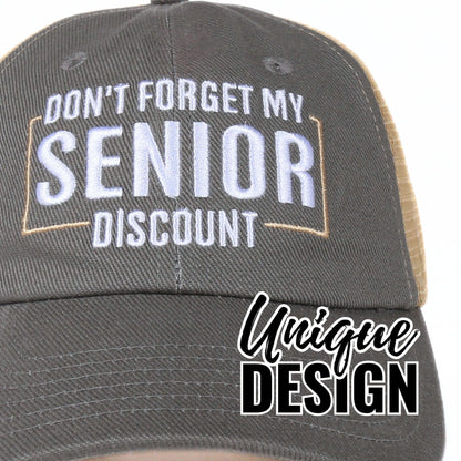 InnoBeta Senior Citizen Gifts Cap for Men, Funny Adjustable Embroidered Hat Gifts for Old People