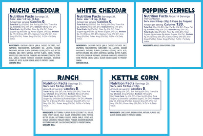 Kernel Season's Movie Night Supplies, Popcorn and Seasoning Party Pack, 4 Flavor Variety Pack