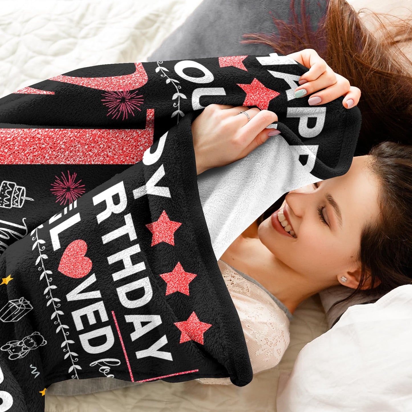 21st Birthday Gifts for Her - Gifts for 21 Year Old Female - 21 Birthday Decorations for Her - Twenty-one YR Bday Gift for Women Female Daughter Niece Sister Girlfriend Ideas Blanket 50"x60"