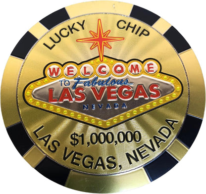Las Vegas Casino Poker Chip Coasters – 4-Pack Cork-Backed Multicolor Drink Coasters Souvenir