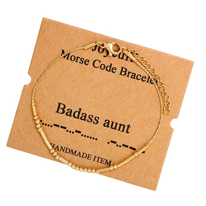 Best Friend Birthday Gifts Morse Code Bracelets For Women Mothers Day Birthday Christmas Gifts For Sister Daughter Grandmother Stainless Steel Jewelry Friendships Inspirational Gifts For Women