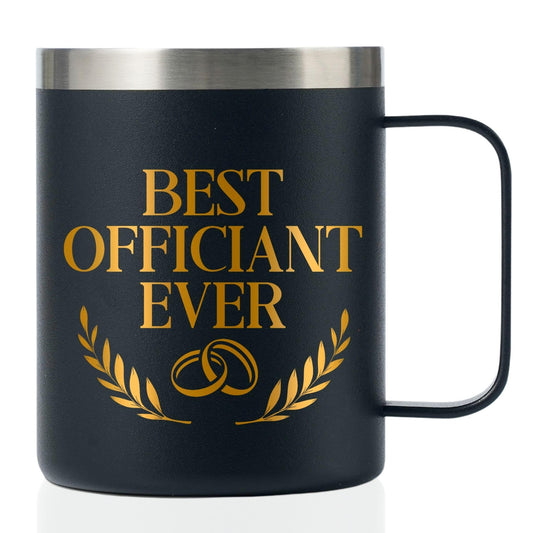 Onebttl Officiant Gifts for Men Women, Wedding Officiant Gift for from Bride and Groom, 12oz/350ml Coffee Mug with Lid