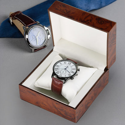 Wooden Single Watch Gift Box with Pillow, Wood Wristwatch Wrist Watch Case Storage Box for Christmas, Birthdays, Anniversary (Wood Color A)