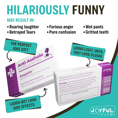 Funny Joke Pill Box Prank - Gag Gifts for Men & Women Unique Inappropriate Novelty Gift Birthday Gifts for Women Rude Silly Presents for Boyfriend Dad Uncle