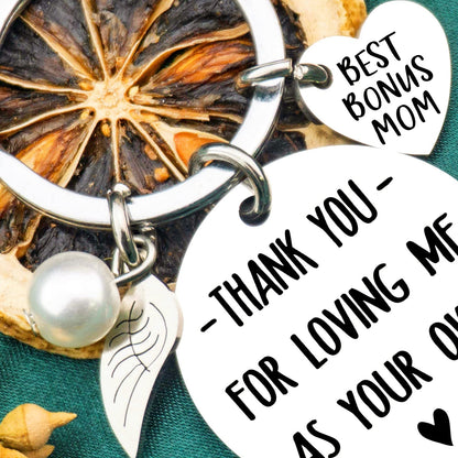 Unique Birthday Mothers Day Gifts for Bonus Mom Mother In Law Wedding Engagement Mother's Day Keychain
