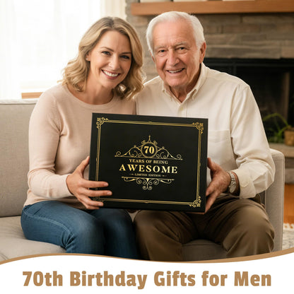 70th Birthday Gifts for Men Meaningful 70 Year Old Birthday Gifts for Men Unique 1956 Gift Ideas for 70 Year Old Man Funny Gift Set for Man Over 70 Fabulous Happy 70th Bday Decorations for Him Dad