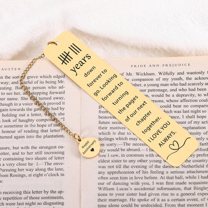 Bronze for 8th Wedding Anniversary - Bookmarks, GIFS for Her & Him Valentine Bookmarks for Couple Husband Wife Parents