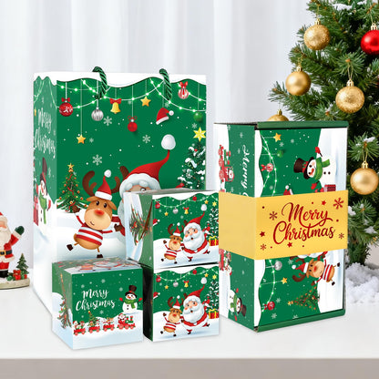 Sereliy Christmas Exploding Money Gift Boxes for Cash, 12 Pack Pop Up Surprise Money Box with Confetti, Merry Christmas Explosion Gift Box for Cash Giving, Fun Holiday Gifts Ideas for Kids Adults
