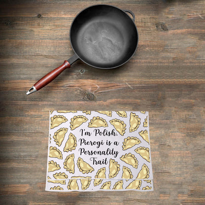 VAMSII Pierogi Kitchen Towels Pierogi Lover Gifts Polish Dumplings Housewarming Towel Polish Food Lover Gift Polska Themed Gift (USPierogiTowel)