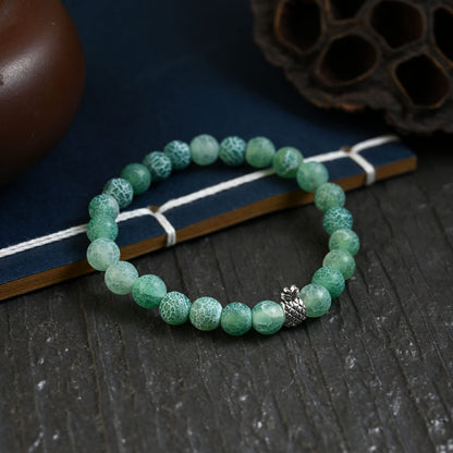 Softones 8mm Beaded Pineapple Bracelets for Women Men Best Friend Bracelet Stretch Charm Bracelets Gifts