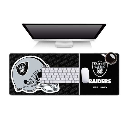 YouTheFan NFL Officially-Licensed Logo Series Desk Pad SMU - Water and Stain Resistant, Heavy-Duty Non-Slip Rubber Backing - fits Under Mouse, Computer and Keyboard