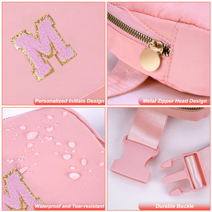 Uygafly Dance Recital Gifts - Dance Bag for Teens & Kids - Belt Bag Crossbody Bags - Small Waist Packs - Fanny Pack Birthday Gifts | Peach
