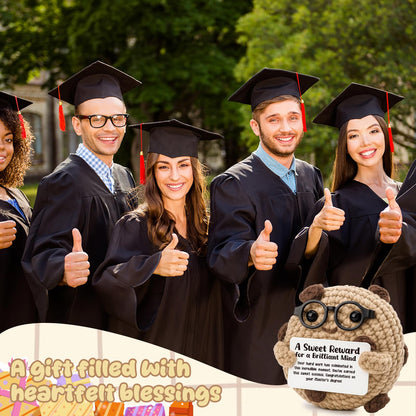 Congratulations Masters Degree Gift for Woman, Man - Classic "Sweet Success" Graduation Keepsake - Formal Professional Desk Decor, Acknowledgment of Achievement