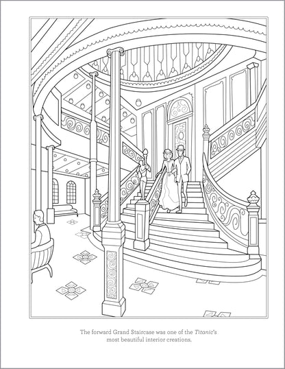 Titanic Coloring Book for Kids: 30 Coloring Activities to Learn About the Titanic