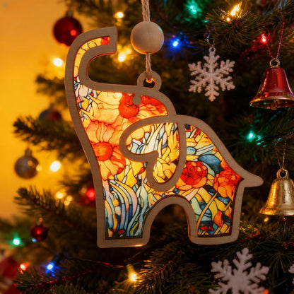 Friendship Elephant Ornament with Story Card - Suncatcher Birthday & Holidays Gifts for Women friends ,Best Friend & Sister Special Bond Decor Unique Mother’s Day gift for friends