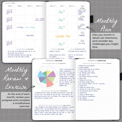 Clever Fox Addiction Recovery Journal – Addiction Treatment Planner & Workbook – Daily Sobriety Journal for Recovery Progress, A5 (Black)